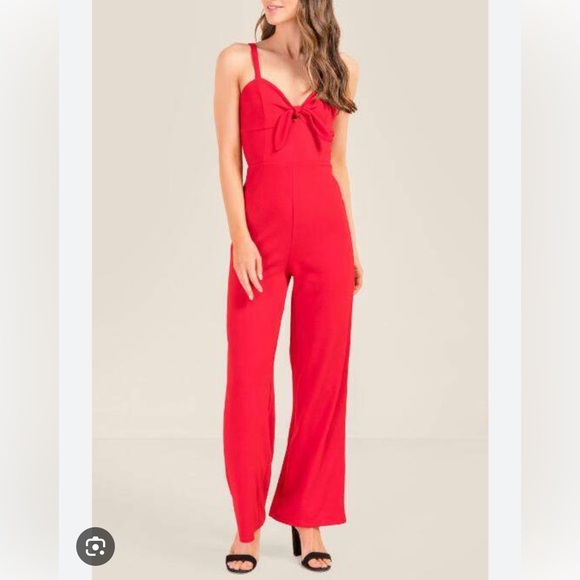 Kai Ami Red Romper size Large - Picture 1 of 10